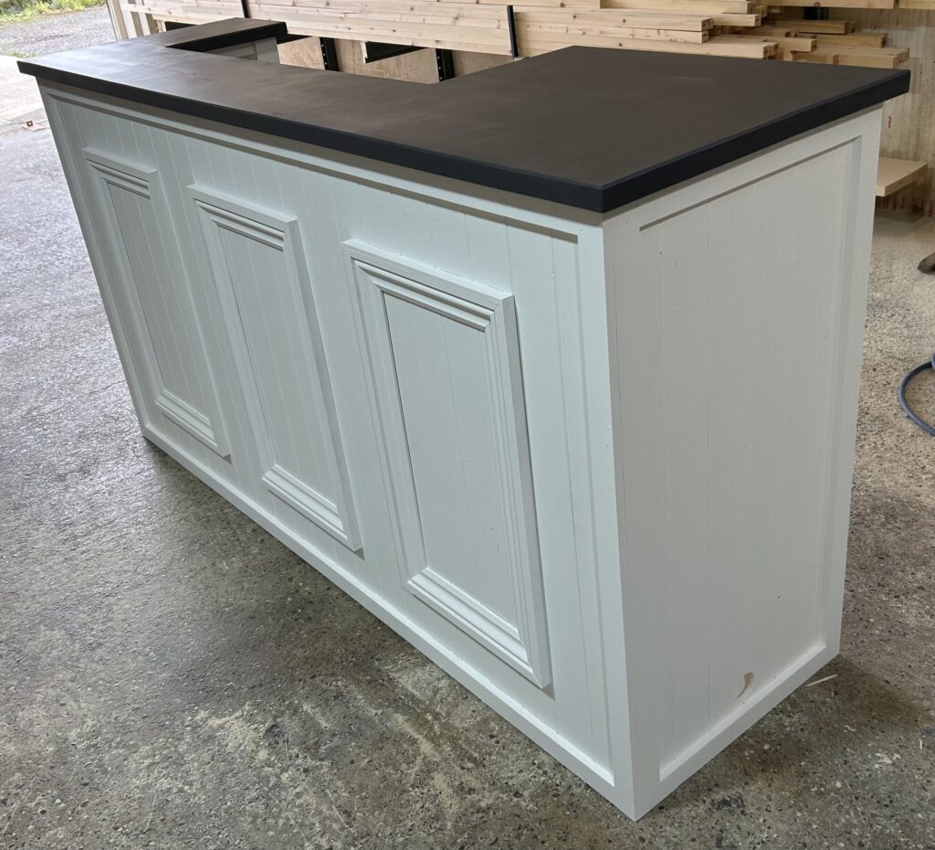 white and grey bar for home