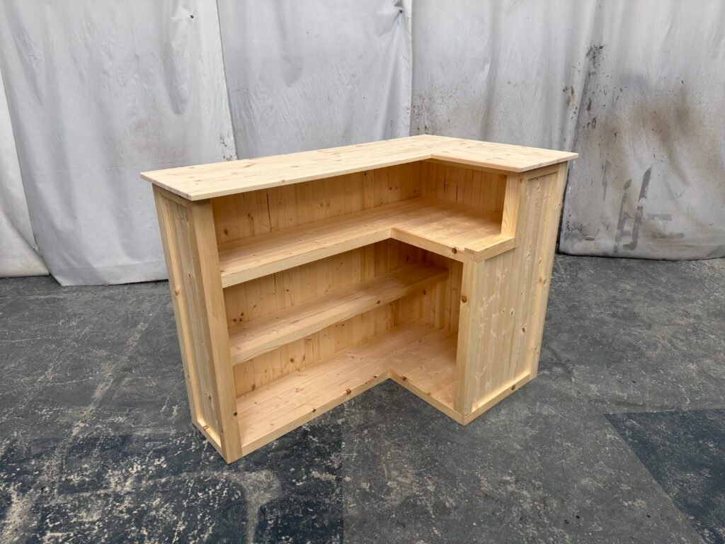 Max Wide Mojito home bar with extra 40cm worktop and fridge compartment visible