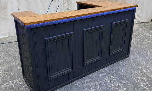large grey home bar led lights included