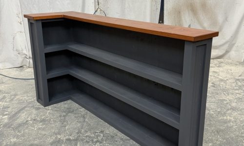 argarita home bar Satin Grey 200x60 UK handcrafted timber