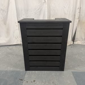 Tall black bar with led lights perfect for small spaces