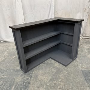 Black Grey Bellini home bar with customisable return and fridge or keg compartment