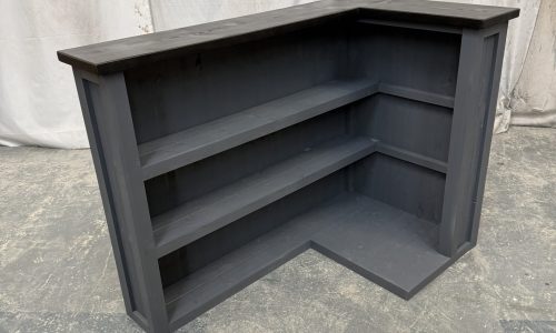 Black Grey Bellini home bar with customisable return and fridge or keg compartment