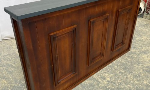 Elegant corner entertaining with Luxe Slate Espresso Martini 180x80 L-shape home bar
