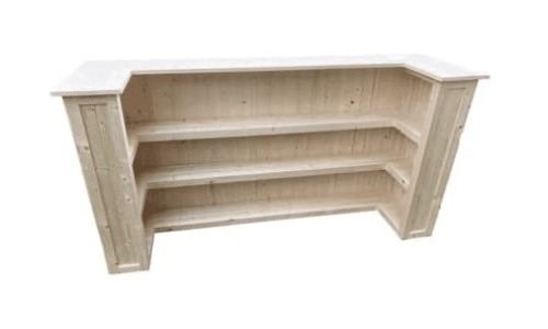 big u shape bar for home with shelving