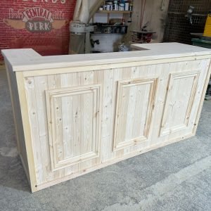 Old Fashioned Luxe home bar 200x60 UK handcrafted timber