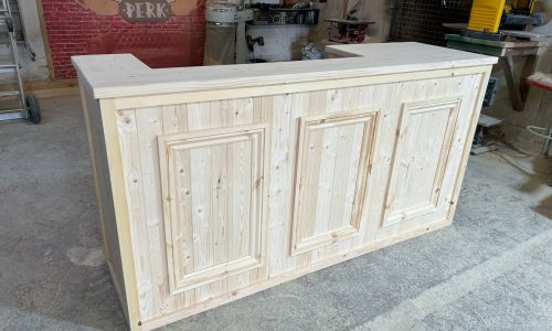 Old Fashioned Luxe home bar 200x60 UK handcrafted timber