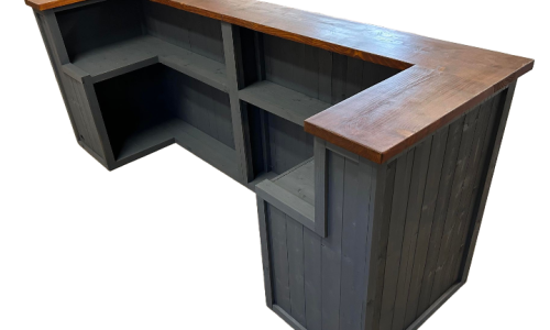 Cuba Libre home bar Espresso Grey 270x80 large straight design UK handcrafted