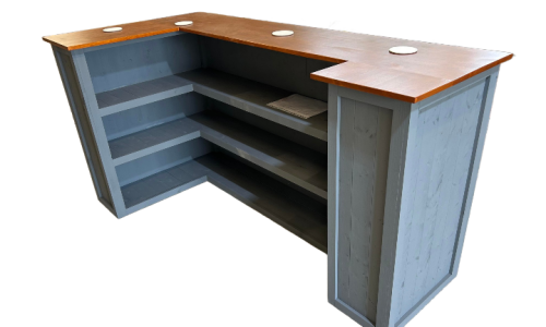 Modern entertaining with Satin Grey Negroni 200x100/60 home bar
